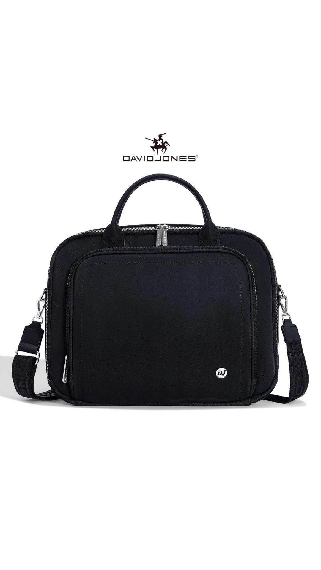David Jones Laptop bag- Black - Main Image