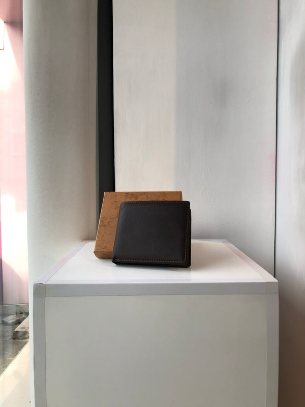 Men's Genuine leather wallet - Coffee
