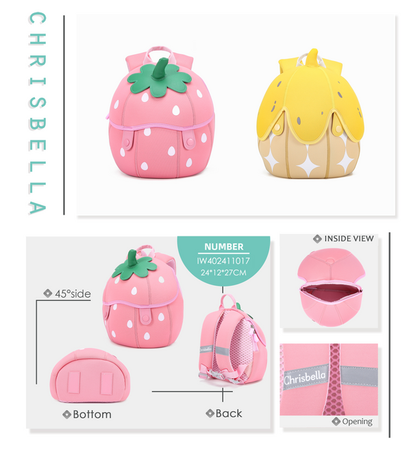 Chrisbella Kids Backpack - Pink