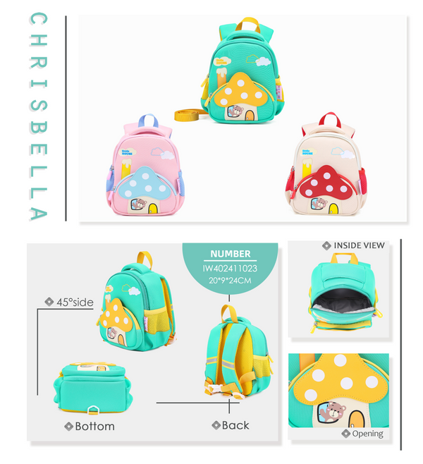 Chrisbella Kids Backpack - Green