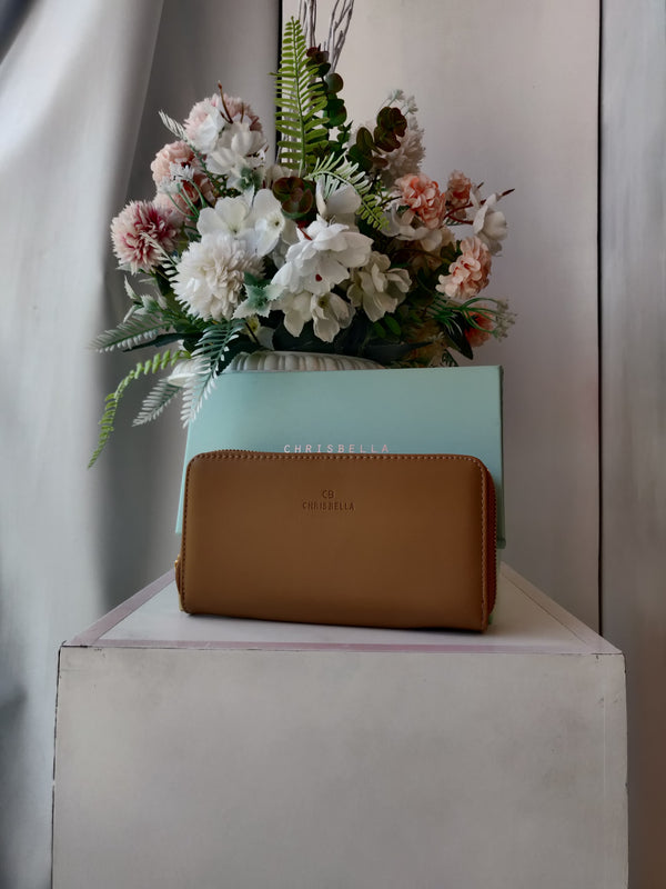 Chrisbella Wallet Beige- 1001