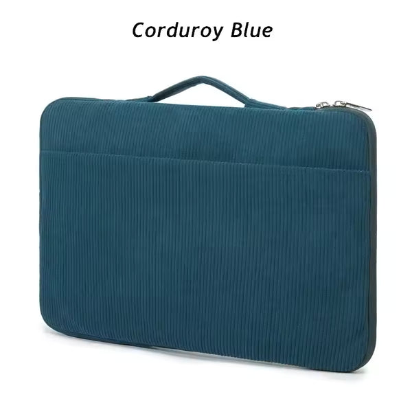 Brand Kinmac Laptop Sleeve 14.5, 16,Inch Shockproof Handbag Case For MacBook Air Pro M1 Notebook Corduroy - Navy