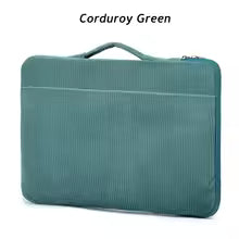 Brand Kinmac Laptop Sleeve 14.5, 16,Inch Shockproof Handbag Case For MacBook Air Pro M1 Notebook Corduroy - Green