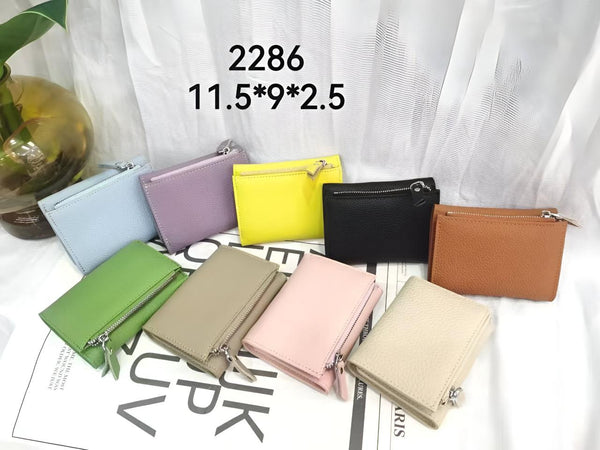 Quinn Purple Mini Wallet - Genuine leather